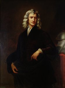 Portrait of Sir Isaac Newton (1642-1727) after an Original Painting by Sir Godfrey Kneller (1646-1723) 1847
